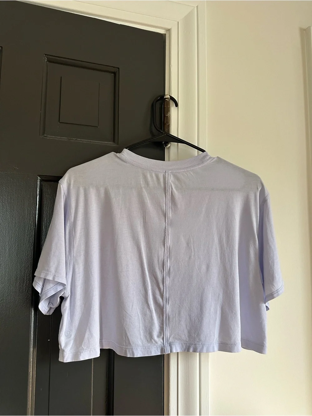 Lululemon All Yours Cropped T-Shirt Pastel Blue/Purple Size 6
